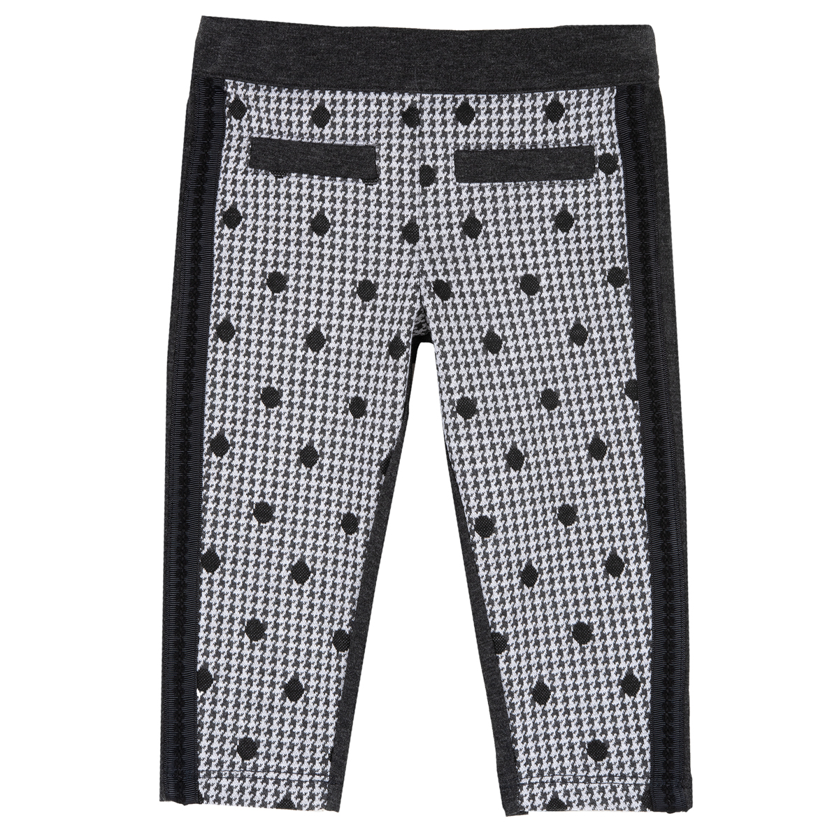 Pantalon lung copii Chicco, negru cu alb, 08266