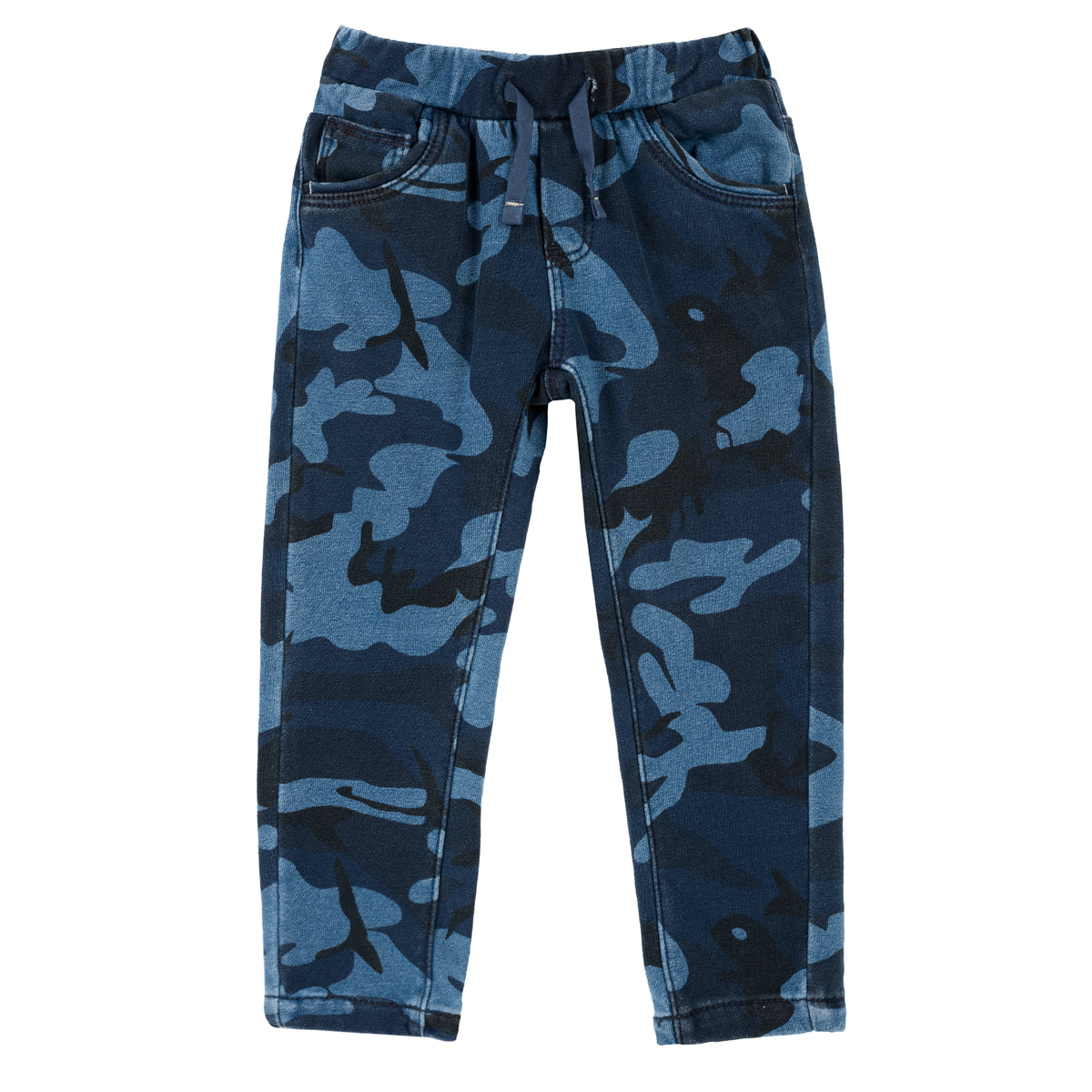 Pantalon lung copii Chicco, camuflaj bleumarin, 24976