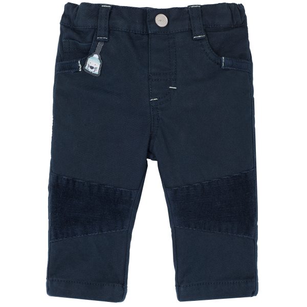 pantaloni-lungi-56_27674_1_1566383408.jpg Pantaloni lungi copii Chicco, twill elastic, ursulet brodat, 08038