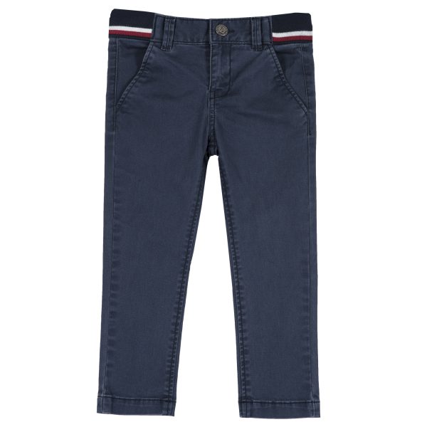 pantaloni-lungi-92_29272_1_1570088050.jpg Pantaloni copii Chicco, bleumarin, banda elastica multicolor, 08066