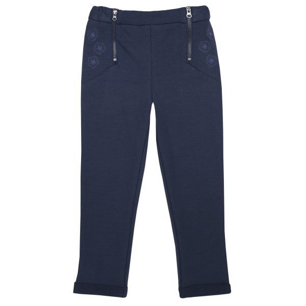 Pantalon lung copii Chicco, denim elastic, albastru, 24982