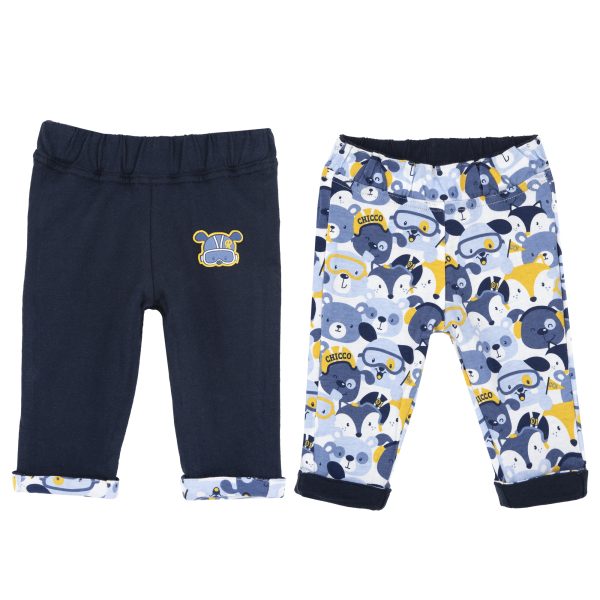 Pantaloni lungi copii Chicco, 08585-61MFCO, Albastru