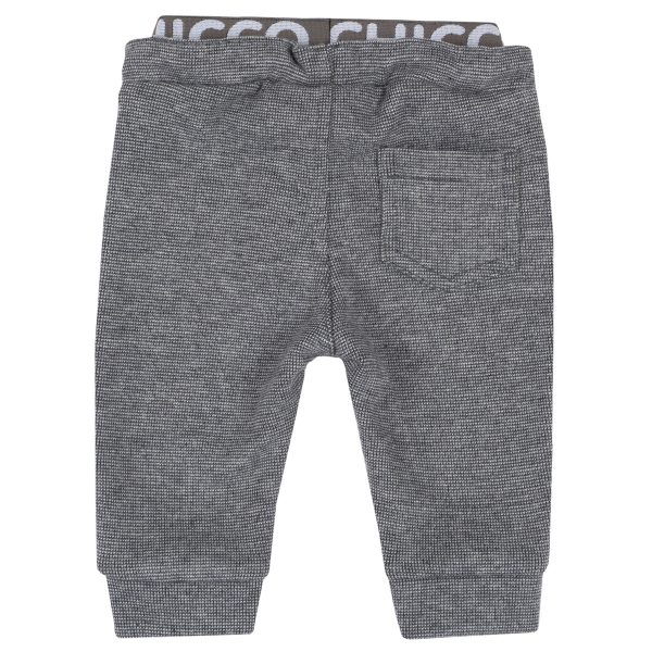 Pantaloni copii lungi Chicco, negru cu albastru, 08037