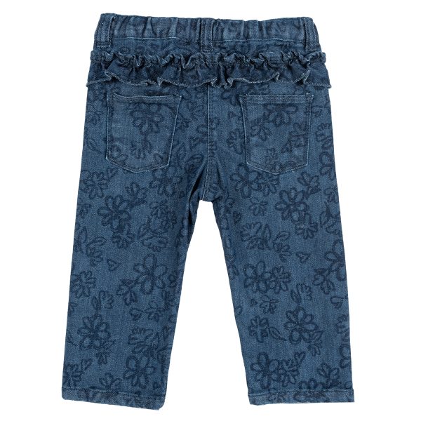 pantaloni-trei-sferturi-104_24739_1_1554360262.jpg Pantalon lung copii Chicco, denim elastic, bleumarin cu model, 24971