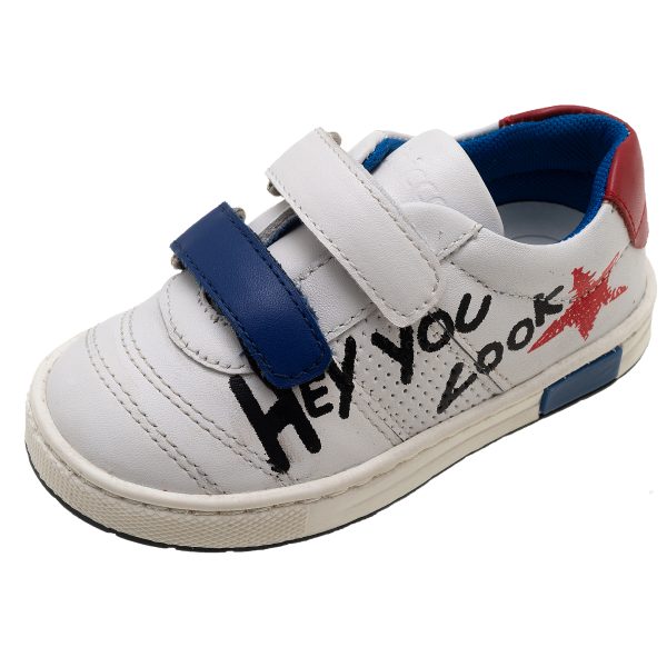 Pantofi sport Chicco Caster, piele naturala, alb, 61600