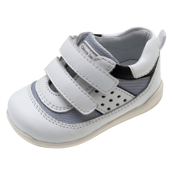 pantof-g32-22_25070_1_1554901752.jpg Pantof sport copii Chicco G32, piele, alb, 61511