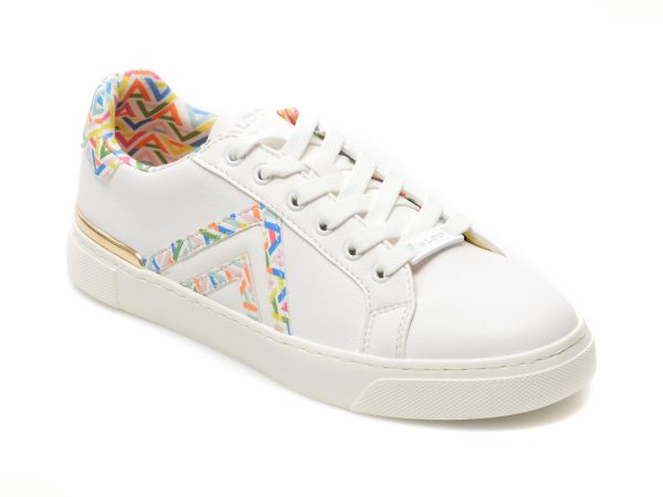 Pantofi ALDO albi, FRAN965, din piele ecologica