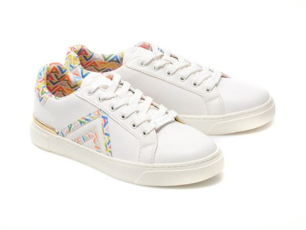 Pantofi ALDO albi, FRAN965, din piele ecologica
