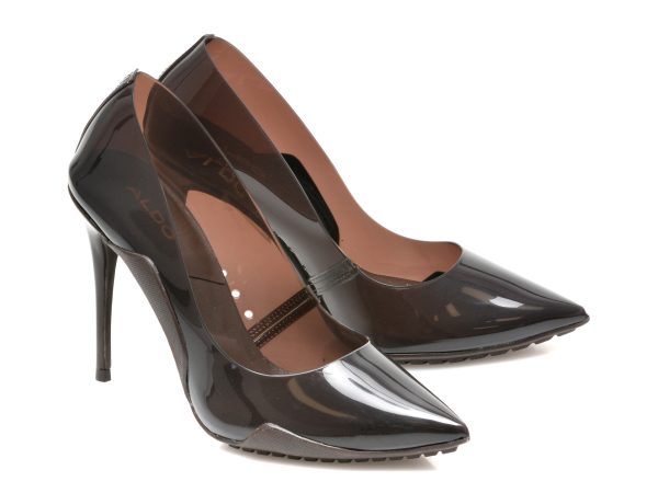 Pantofi ALDO maro, SCULPTCLEAR201, din pvc
