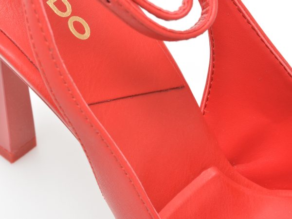 Pantofi ALDO rosii, ISABELA600, din piele ecologica