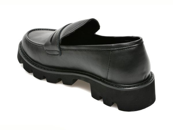 Pantofi EPICA negri, V690D12, din piele naturala