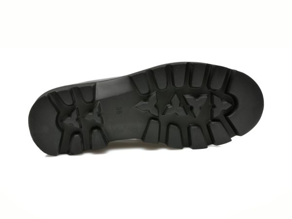 Pantofi EPICA negri, V690D12, din piele naturala