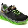 Pantofi SKECHERS negri, MEGA-SURGE, din piele ecologica