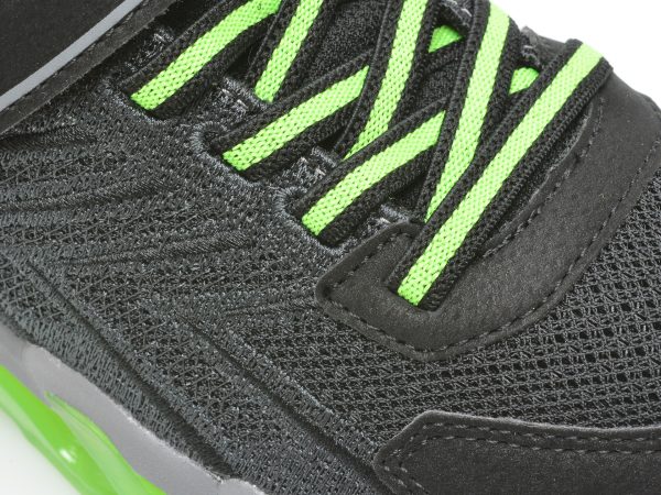 Pantofi SKECHERS negri, MEGA-SURGE, din piele ecologica