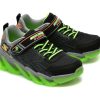 Pantofi SKECHERS negri, MEGA-SURGE, din piele ecologica