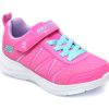Pantofi SKECHERS roz, GLIMMER KICKS, din piele ecologica