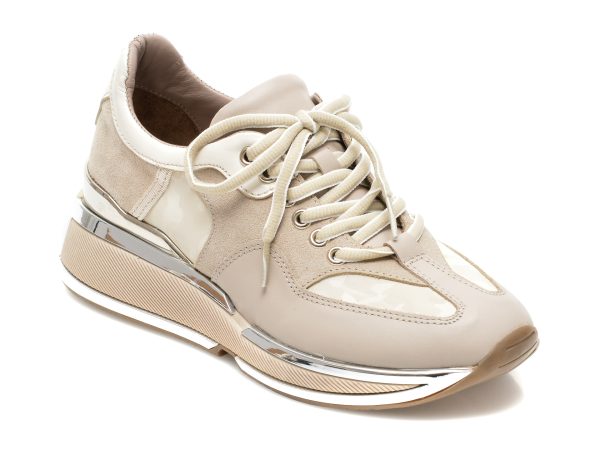 Pantofi sport EPICA bej, 3745056, din piele naturala