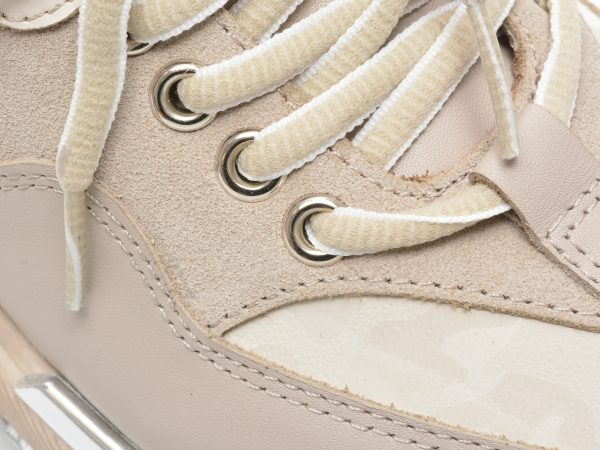 Pantofi sport EPICA bej, 3745056, din piele naturala