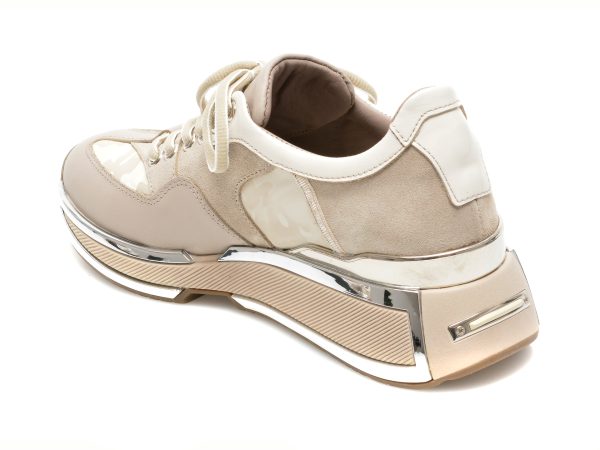 Pantofi sport EPICA bej, 3745056, din piele naturala
