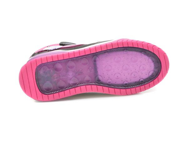 Pantofi sport GEOX negre, J16ASC, din piele ecologica