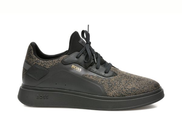 Pantofi sport HUGO BOSS negri, 0, din material textil