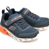 Pantofi sport SKECHERS bleumarin, GLIDE-STEP SPORT, din material textil si piele ecologica