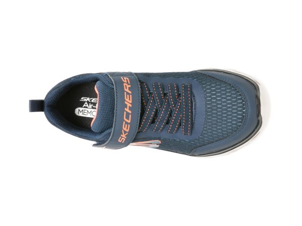 Pantofi sport SKECHERS bleumarin, GLIDE-STEP SPORT, din material textil si piele ecologica