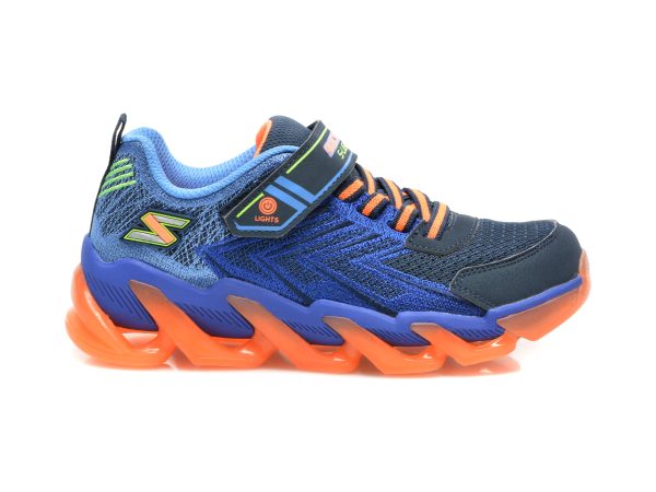 Pantofi sport SKECHERS bleumarin, MEGA-SURGE, din material textil si piele ecologica
