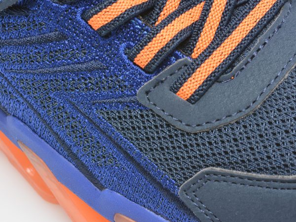 Pantofi sport SKECHERS bleumarin, MEGA-SURGE, din material textil si piele ecologica