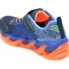 Pantofi sport SKECHERS bleumarin, MEGA-SURGE, din material textil si piele ecologica
