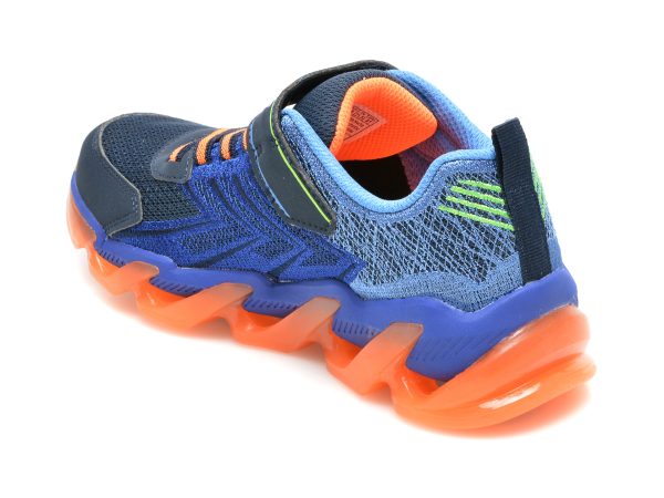 Pantofi sport SKECHERS bleumarin, MEGA-SURGE, din material textil si piele ecologica