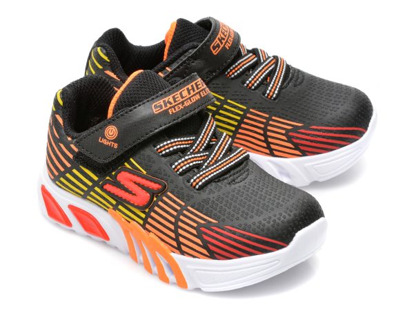 Pantofi sport SKECHERS multicolor, FLEX-GLOW ELITE, din piele ecologica