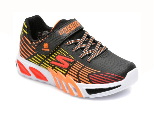 Pantofi sport SKECHERS multicolori, FLEX-GLOW ELITE, din piele ecologica