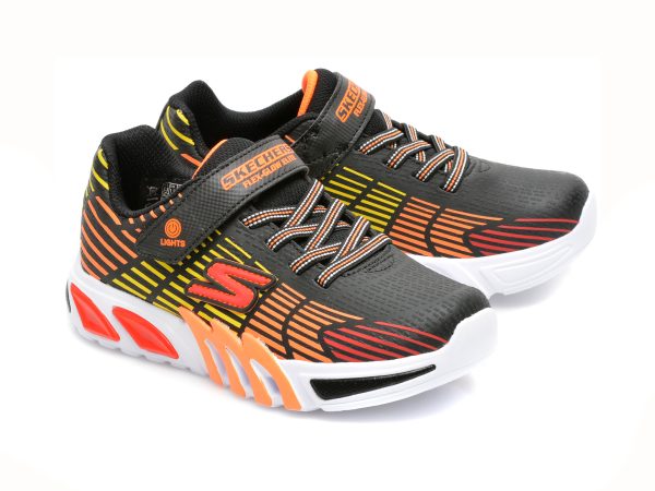 Pantofi sport SKECHERS multicolori, FLEX-GLOW ELITE, din piele ecologica