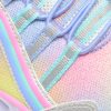 Pantofi sport SKECHERS multicolori, HEART LIGHTS, din material textil si piele ecologica
