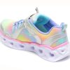 Pantofi sport SKECHERS multicolori, HEART LIGHTS, din material textil si piele ecologica
