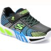 Pantofi sport SKECHERS negri, FLEX-GLOW ELITE, din piele ecologica