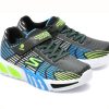Pantofi sport SKECHERS negri, FLEX-GLOW ELITE, din piele ecologica