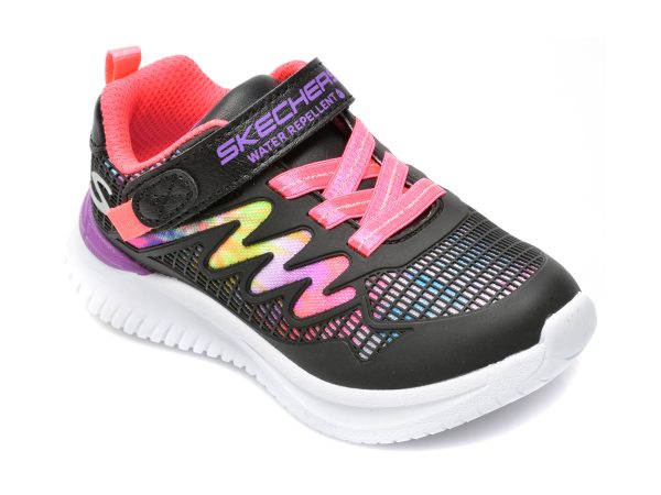 Pantofi sport SKECHERS negri, JUMPSTERS, din piele ecologica
