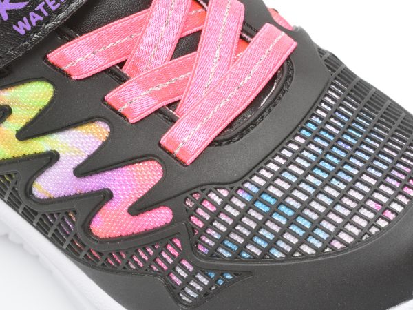 Pantofi sport SKECHERS negri, JUMPSTERS, din piele ecologica