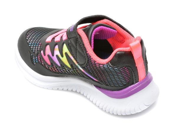 Pantofi sport SKECHERS negri, JUMPSTERS, din piele ecologica