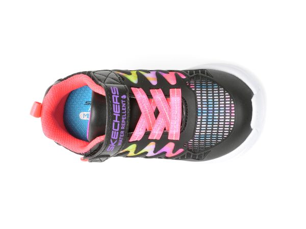 Pantofi sport SKECHERS negri, JUMPSTERS, din piele ecologica