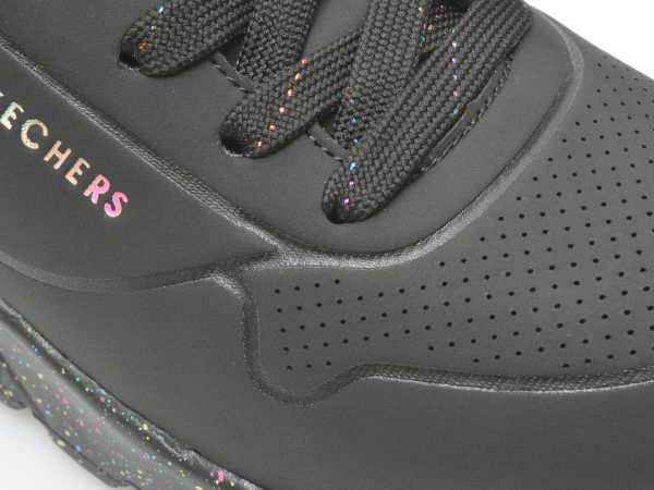 Pantofi sport SKECHERS negri, UNO LITE, din piele ecologica
