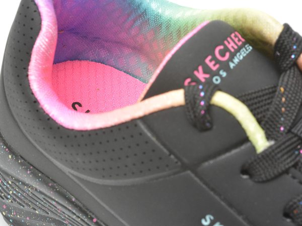 Pantofi sport SKECHERS negri, UNO LITE, din piele ecologica