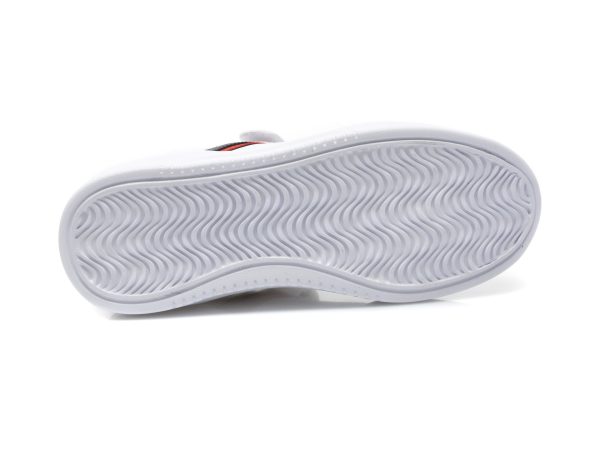 Pantofi sport US POLO ASSN albi, BERKELEY JR, din piele ecologica