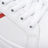 Pantofi sport US POLO ASSN albi, CAMEL WMN, din piele ecologica
