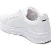 Pantofi sport US POLO ASSN albi, CAMEL WMN, din piele ecologica