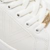 Pantofi sport US POLO ASSN albi, EXTRA, din piele ecologica