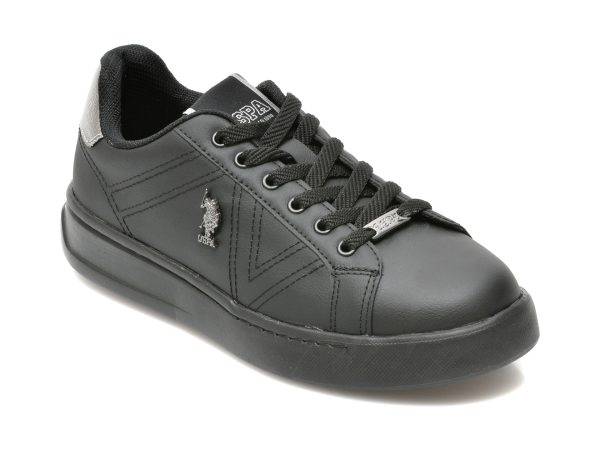 Pantofi sport US POLO ASSN negri, EXTRA, din piele ecologica