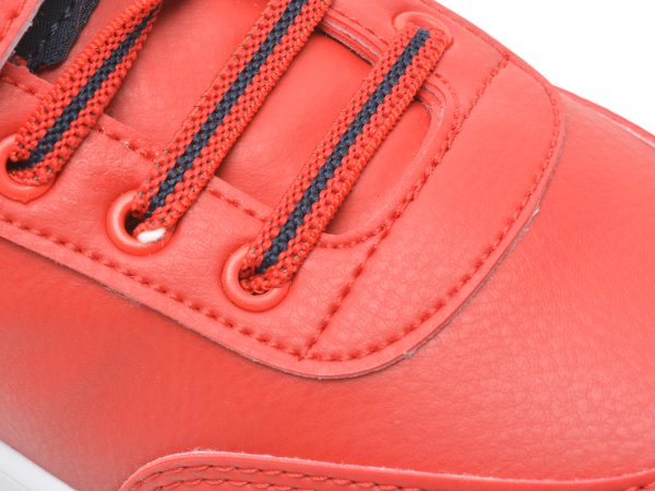 Pantofi sport US POLO ASSN rosii, CAMERON WT, din piele ecologica